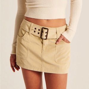 NWT Abercrombie Y2K Corduroy Mini Skirt